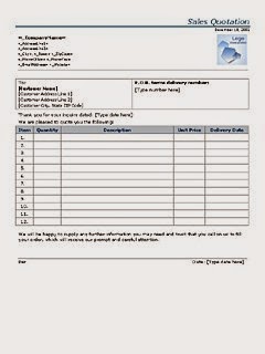 sample business forms