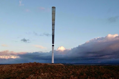 New Wind Turbine Generates Electricity Without Rotating Blades Vortex a bladeless wind turbine that looks like asparagus - New Wind Turbine Generates Electricity Without Rotating Blades