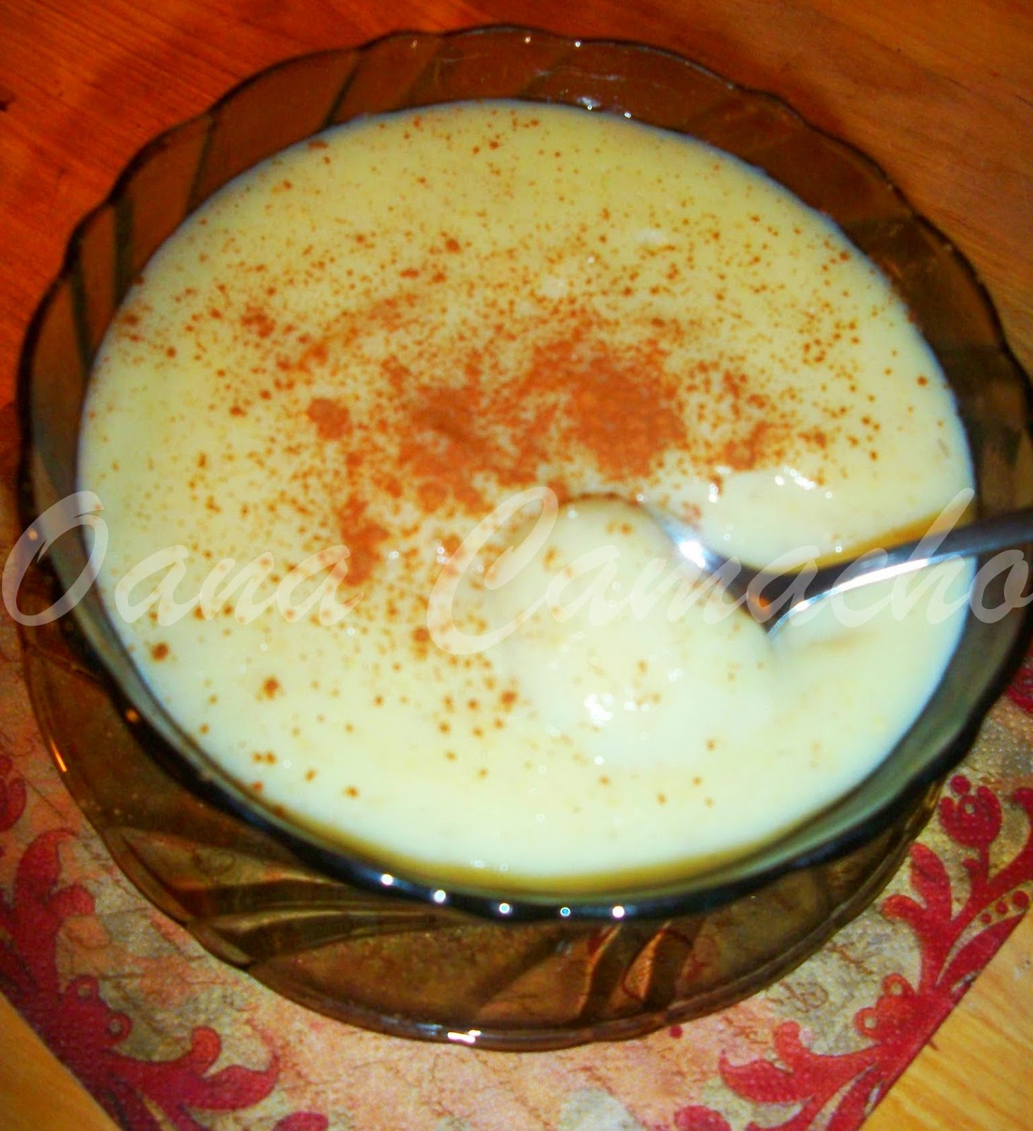 Cooking with love ! Budinca de vanilie cu tarate de ovaz ( Vanilla oat bran pudding )