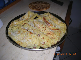 crepes salate farcite con prosciutto crudo e fontina