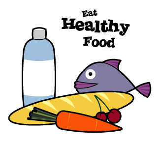 Eating+healthy+food+cartoon