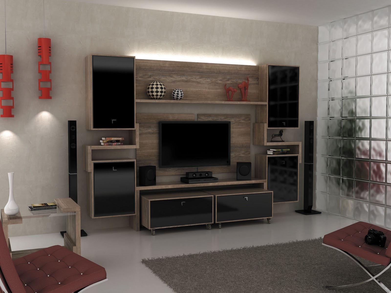 #A62B25 Lar Mobile Móveis Planejados: Salas 1600x1200 px Projeto Cozinha Modular #2607 imagens