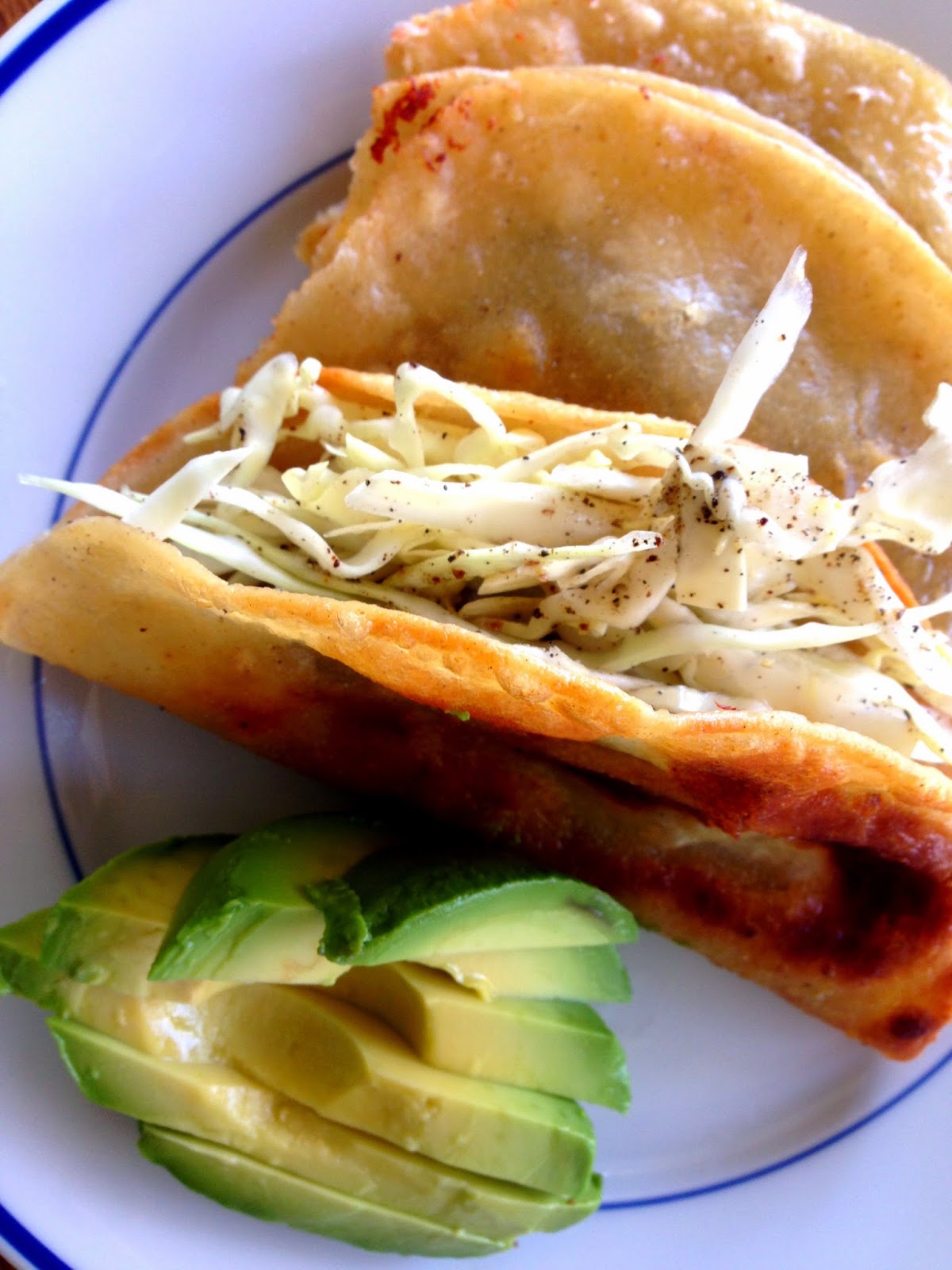 Waxing Nostalgic for Mexico Quesadillas Fritas Con Ensaladita de Col