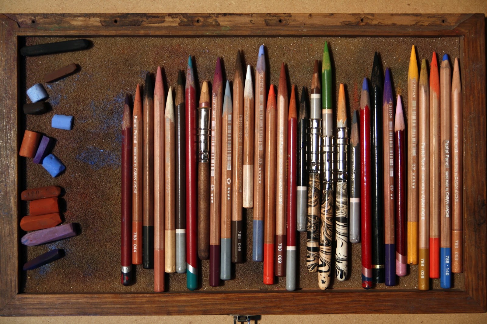 Bouts de craies Le portrait