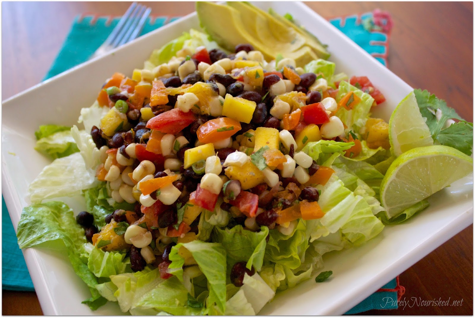 Purely Nourished Mango Black Bean Salsa/ Salad