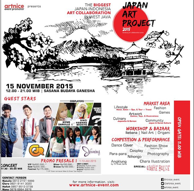 Event Jepang Besar Terbaru Kota Bandung Japan Art Project Bulan November 2015 Japbandung-asia