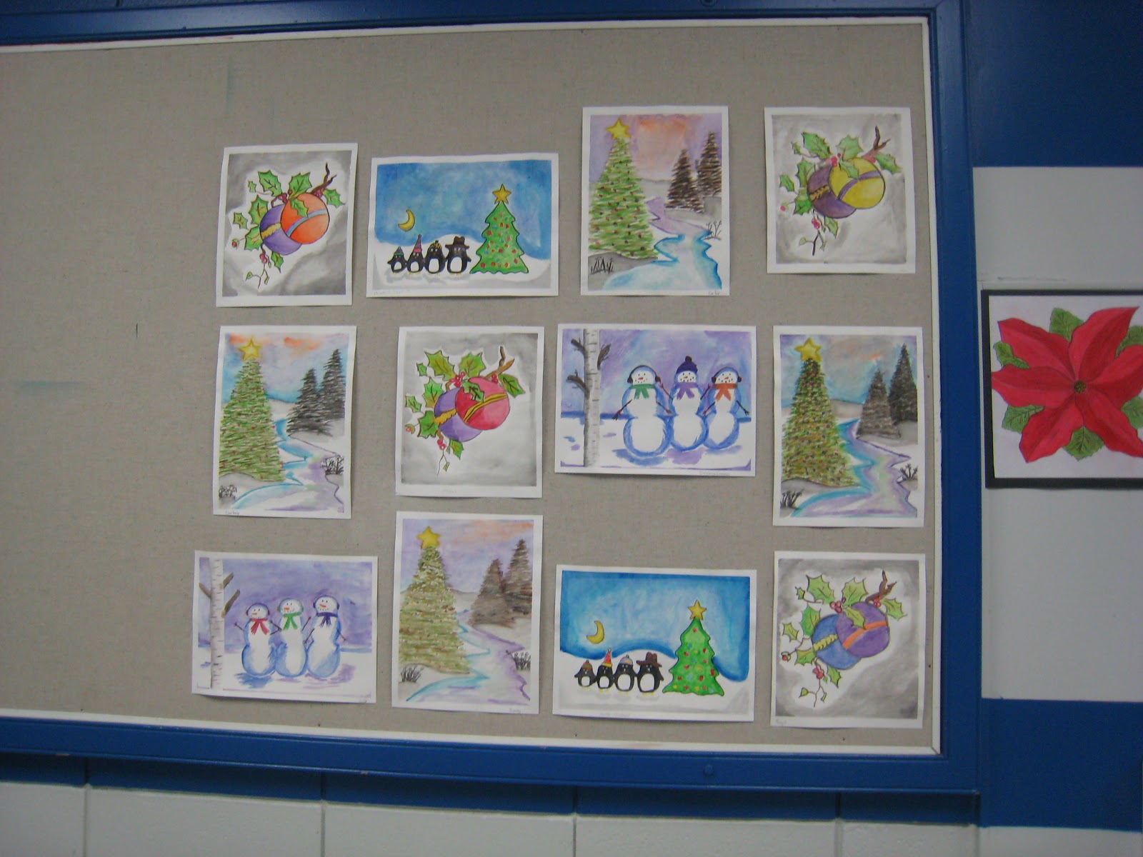 Annaheim School's ELA 7/8 Christmas: Christmas Paintings and Drawings