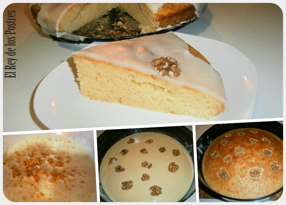 Bizcocho de queso y nueces. Bizcocho de queso y nueces.