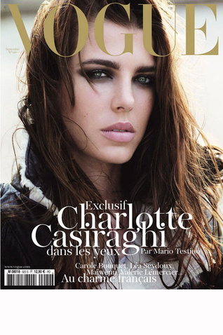 For her September Issue Emmanuelle Alt chose Charlotte Casiraghi to make 
