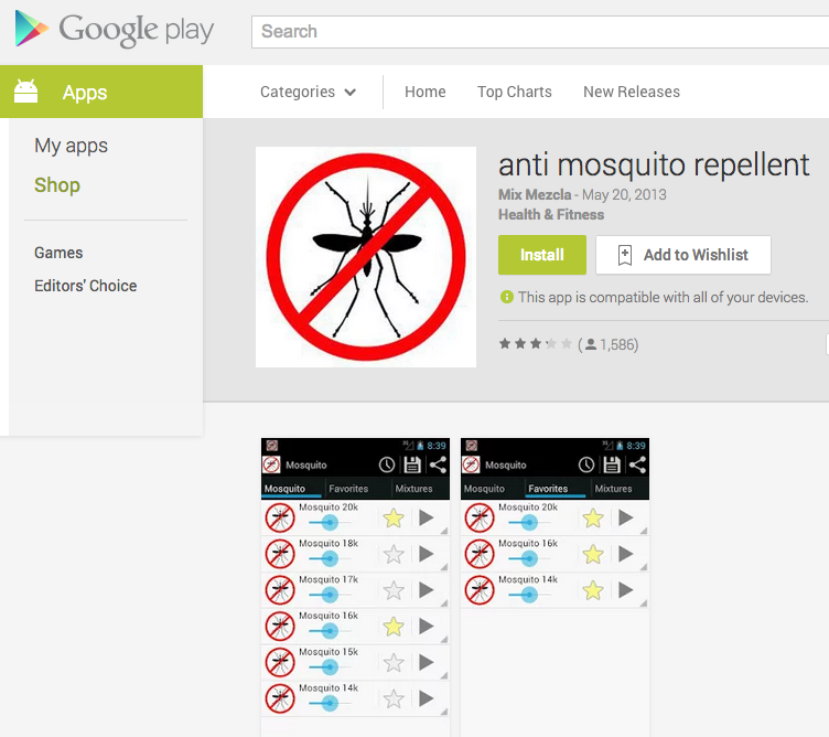 Paul's Daily Posts Mosquito Repellent Apps