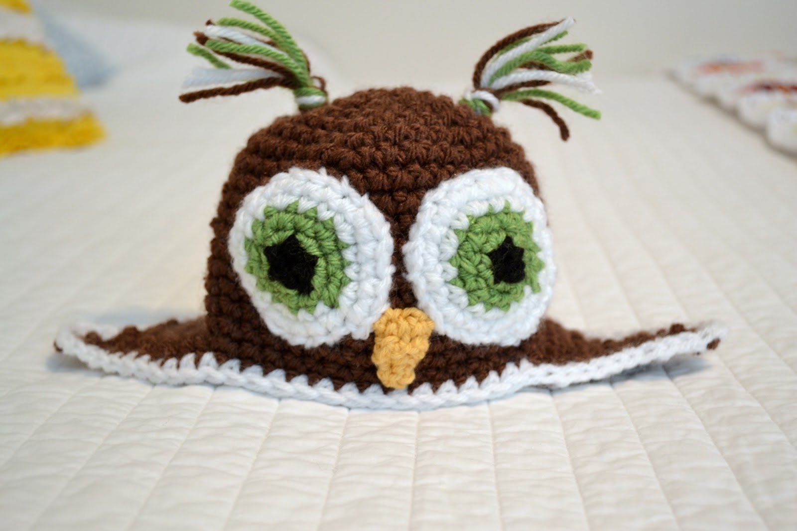 All Things Bright and Beautiful: Crochet Owl Beanie Pattern