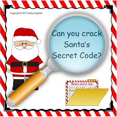 Crack the Code - Santa's Secret Code worksheet pack