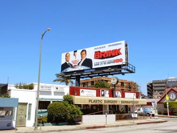 The Brink HBO series billboard San Vicente Boulevard The Brink HBO series billboard