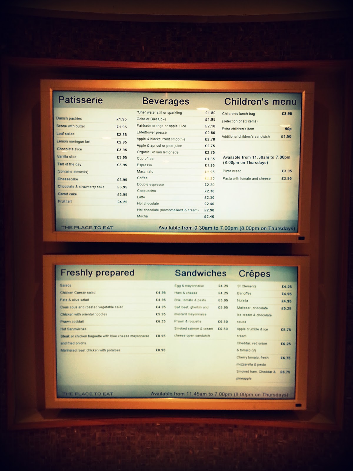 Window, let day in, and let life out. The place to eat in John Lewis