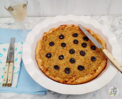 Tartaleta Vegana de Cebolla con Aceitunas  Negras.