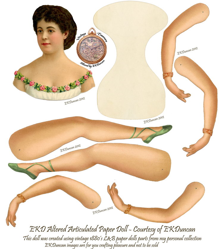 Adelina Patti paper doll - gets a New Look