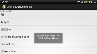 Get Email from Contacts database Get Email from Contacts database