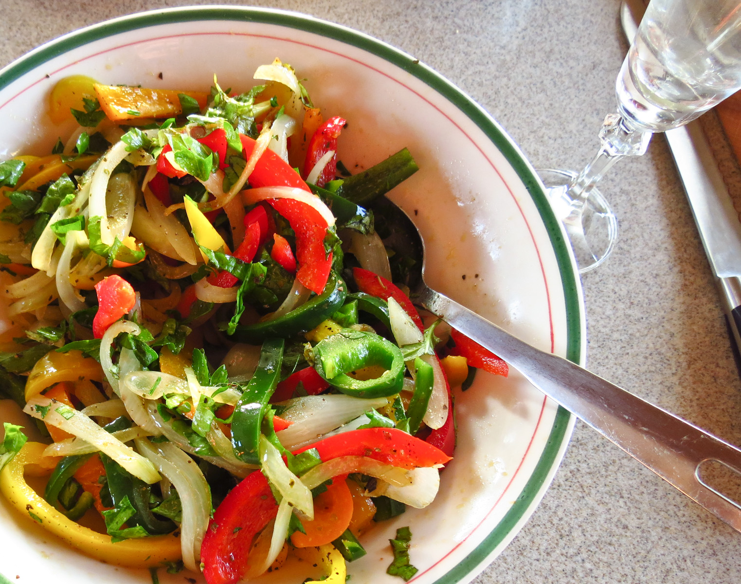 OnTheMoveIn the Galley Italian Pepper Salad