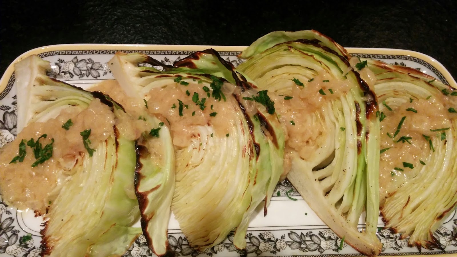 Got it, Cook it Roasted Cabbage with Horseradish Dijon Sauce