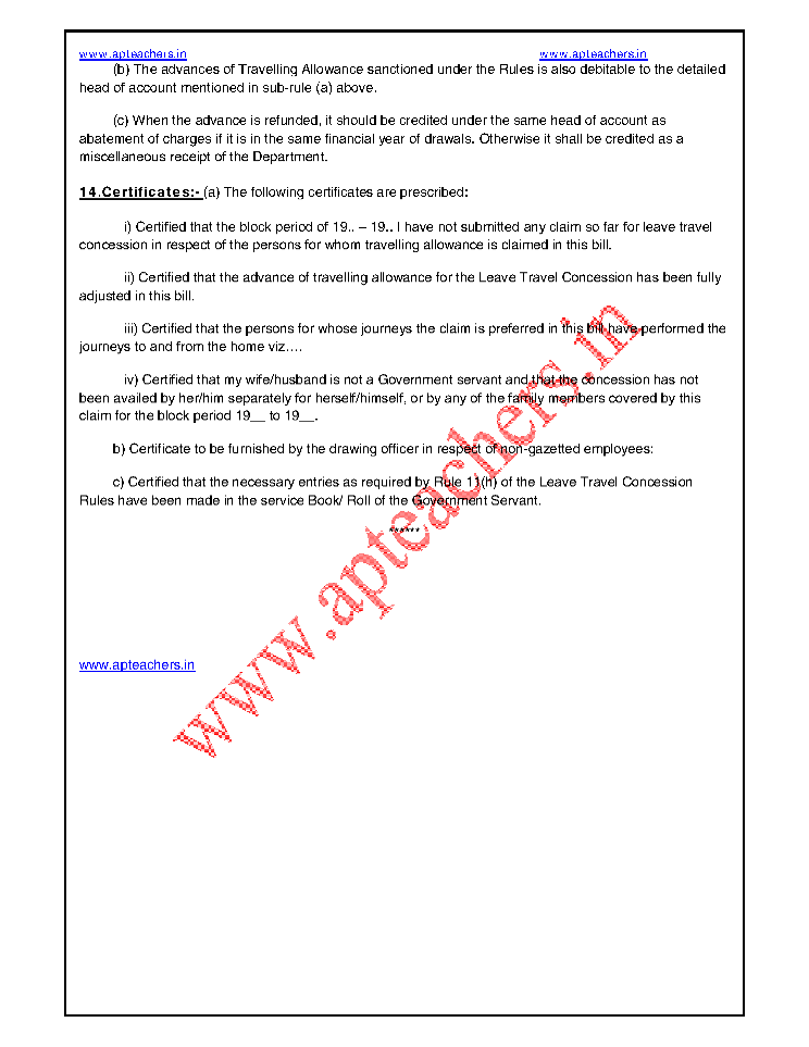 ANDHRA PRADESH SERVICE RULES