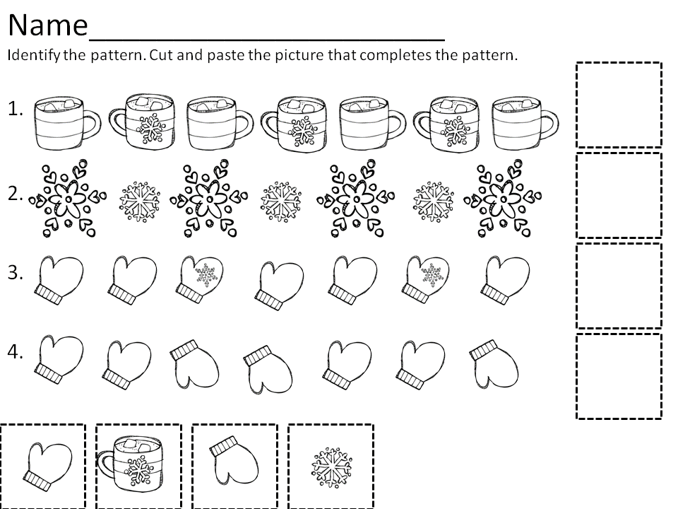 Printables Pattern Worksheets Kindergarten pattern homework kindergarten free shape worksheets for igloo worksheet lbartman com math winter for