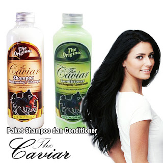 Paket shampoo dan conditioner caviar original