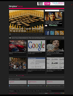 Simplex Focus Blogger Template Simplex Focus Blogger Template