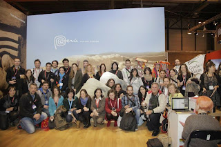 Grupo de bloggers en Fitur 2014 Grupo de bloggers, Fitur, Feria intenacional de turismo, Madrid, La vuelta al mundo de Asun y Ricardo, round the world, mundoporlibre.com