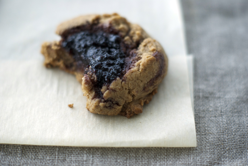 Cookie Attack Almond Butter Blackberry Jam Thumbprint Cookies! Poppytalk