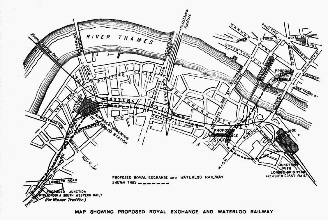 Proposed Waterloo and Royal Exchange Railway Proposed Waterloo and Royal Exchange Railway