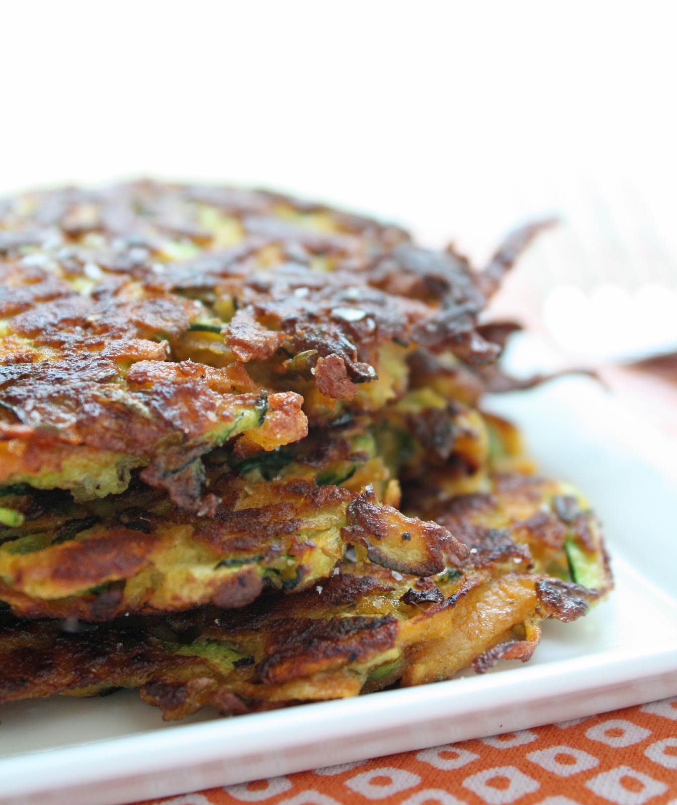 Zucchini & Sweet Potato Latkes I Breathe I'm Hungry
