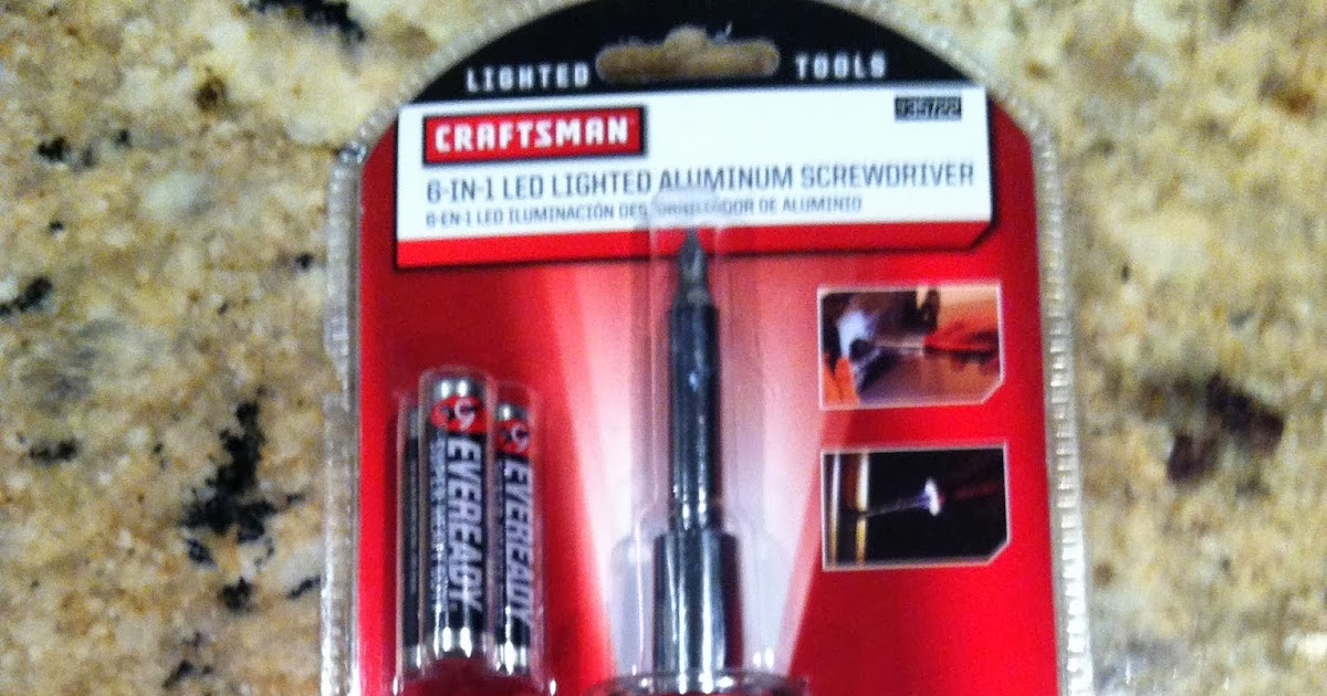 The Tool Review Guy: Craftsman 6-in-1 Lighted LED Screwdriver Item