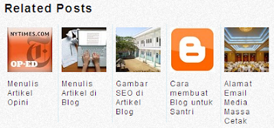 Related Posts Blogspot dengan Gambar Related Posts Blogger dengan Gambar
