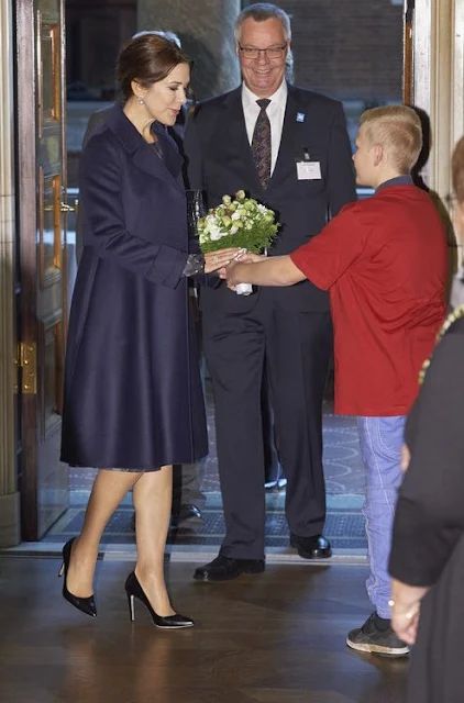  Queen Margrethe and Crown Princess Mary of Denmark attended the presentation of the Christmas Seal for 2015 at the City Hall of Copenhagen, Denmark.