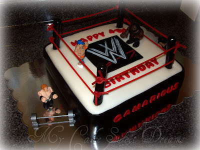  Birthday Cakes on My Cake Sweet Dreams   Wwe Wrestling Cake