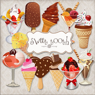 Scrapkit de postres helados