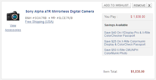 sony a7r deals discount bhphoto