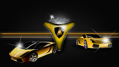  lamborghini logo and cars widescreen wallpaper 