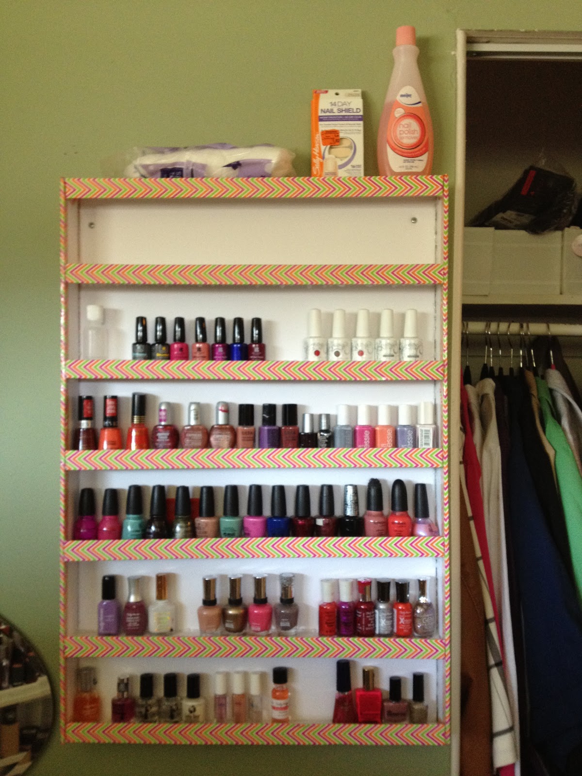 Loving the Reflection A Plus Size Style Blog DIY Nail Polish Rack