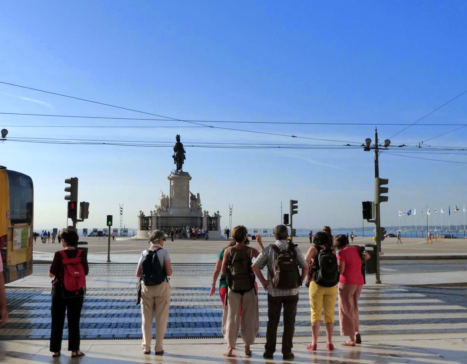 arrivée place du Commerce