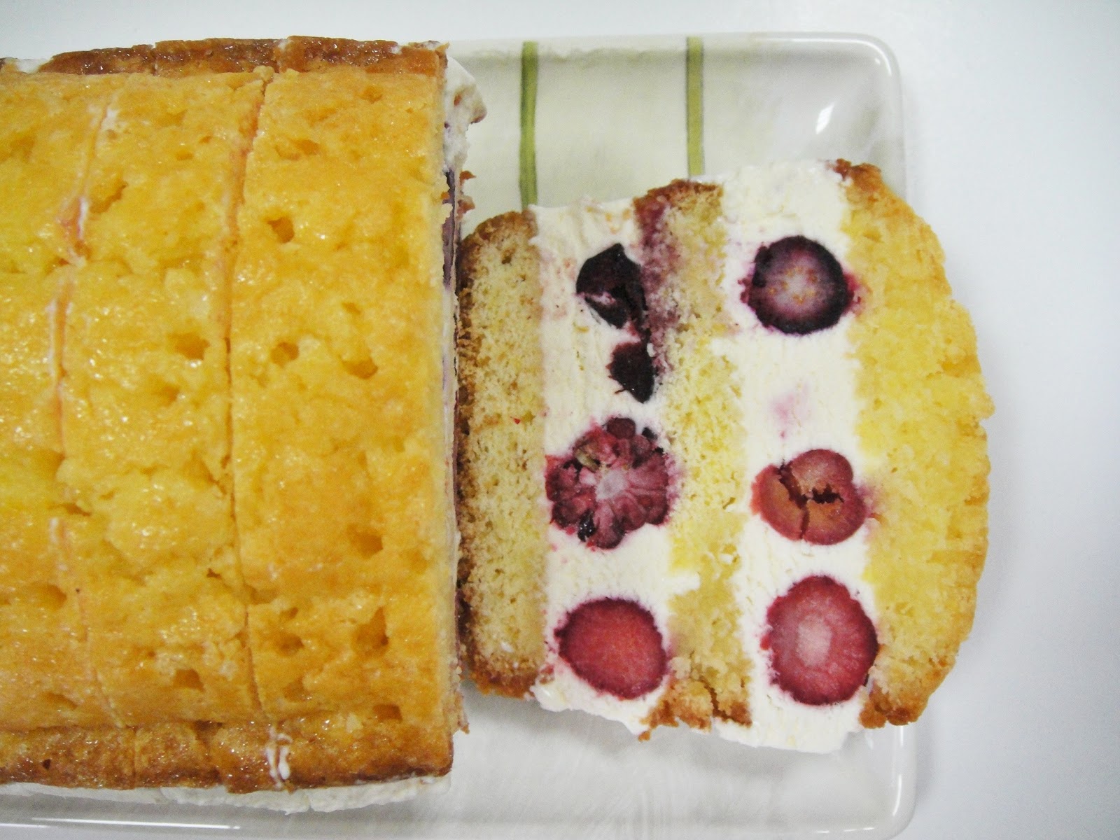 Maryam's Culinary Wonders 843. Berry Ice Cream Lemon Cake