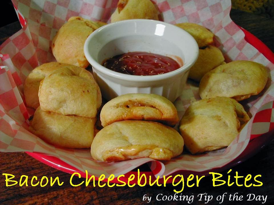 Cooking Tip of the Day Bacon Cheeseburger Bites