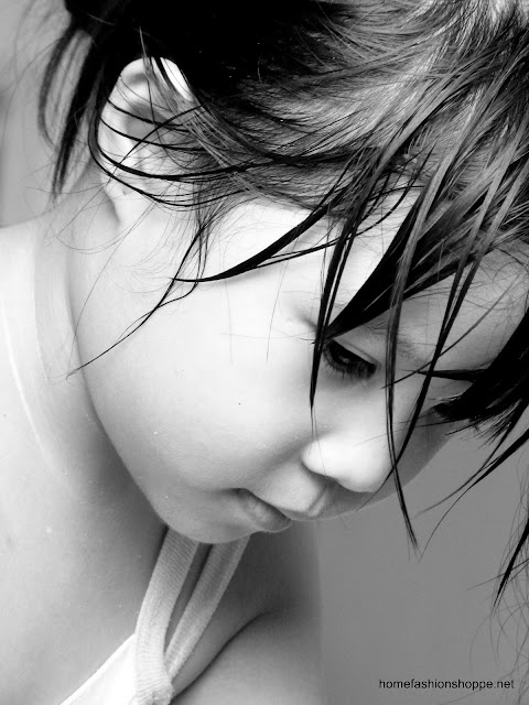 black and white portrait of a girl. Bridge Camera used: Panasonic Lumix FZ35