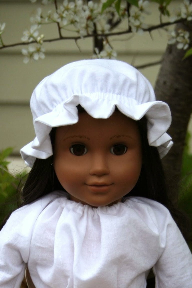 Arts and Crafts for your American Girl Doll Colonial Mop Cap for