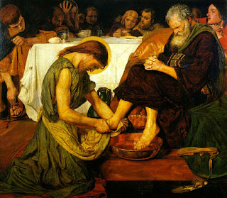 Tableau poétique des fêtes chrétiennes - Vicomte Walsh - 1843 - (Images et Musique chrétienne) Jesus_washing_peters_feet_ford_maddox_brown