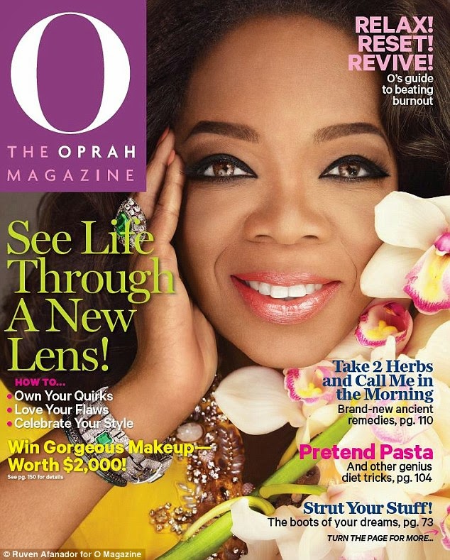 Covers Oprah Brings Lots of Sparkle And Bold Colors To O Magazine