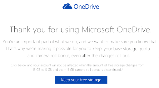 OneDrive Keep your free stroage