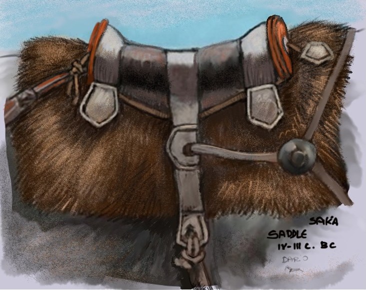 Dariusz caballeros Ancient Eurasian Nomad Horse saddle and bit