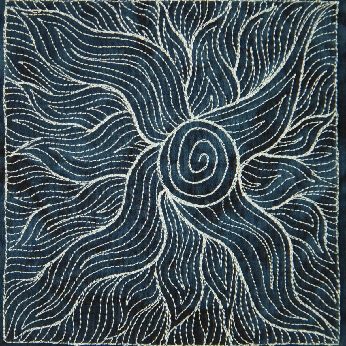 The Free Motion Quilting Project: Day 36 - Flame Flower