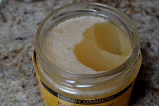 raw honey in a jar